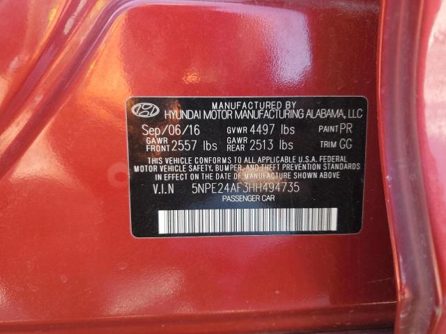 2017 HYUNDAI SONATA SE - 5NPE24AF3HH494735