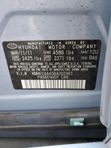 2011 HYUNDAI SONATA HYB - KMHEC4A40BA002961