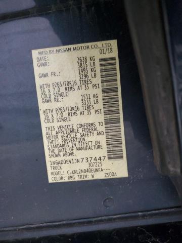 2018 NISSAN FRONTIER S - 1N6AD0EV1JN737447