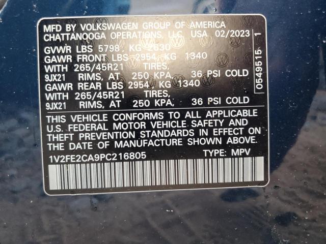 2023 VOLKSWAGEN ATLAS CROS - 1V2FE2CA9PC216805