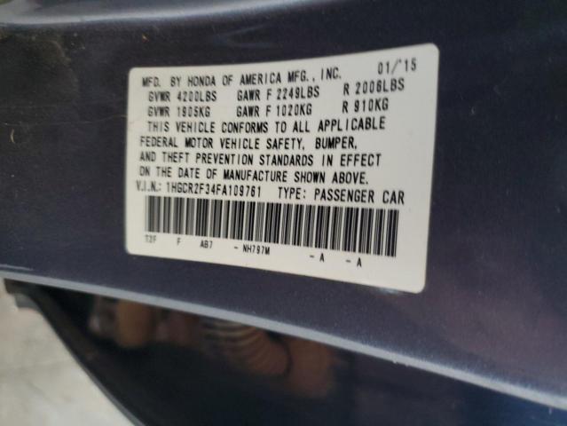 2015 HONDA ACCORD LX - 1HGCR2F34FA109761