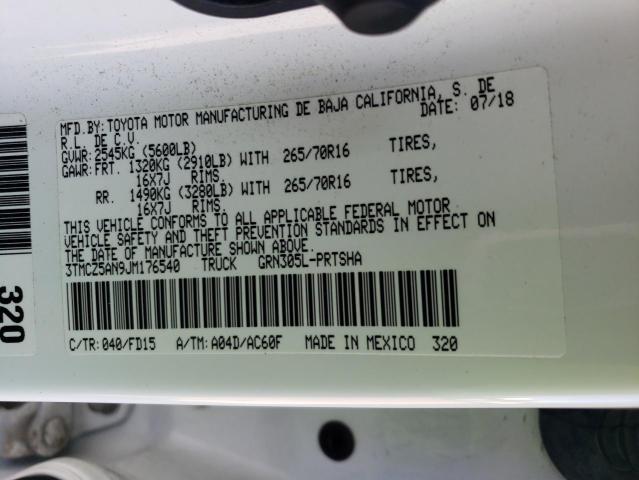 2018 TOYOTA TACOMA DOU - 3TMCZ5AN9JM176540
