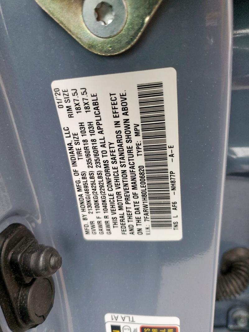 2020 HONDA CR-V EXL - 7FARW1H80LE006820