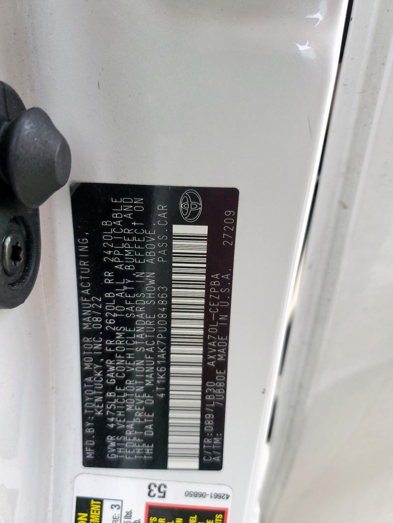 2023 TOYOTA CAMRY XSE - 4T1K61AK7PU084863