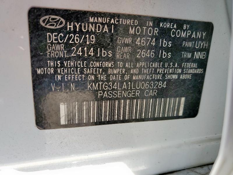 2020 GENESIS G70 ELITE KMTG34LA1LU063284