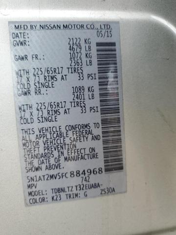 2015 NISSAN ROGUE S - 5N1AT2MV5FC884968