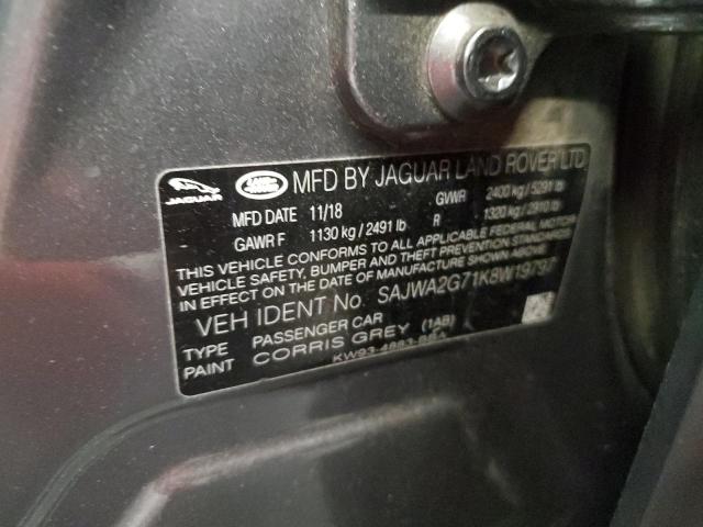 2019 JAGUAR XJL PORTFO SAJWA2G71K8W19797
