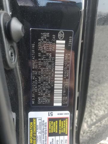 2021 TOYOTA CAMRY LE - 4T1C11AK3MU592715