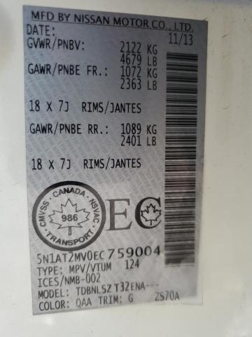 2014 NISSAN ROGUE S - 5N1AT2MV0EC759004