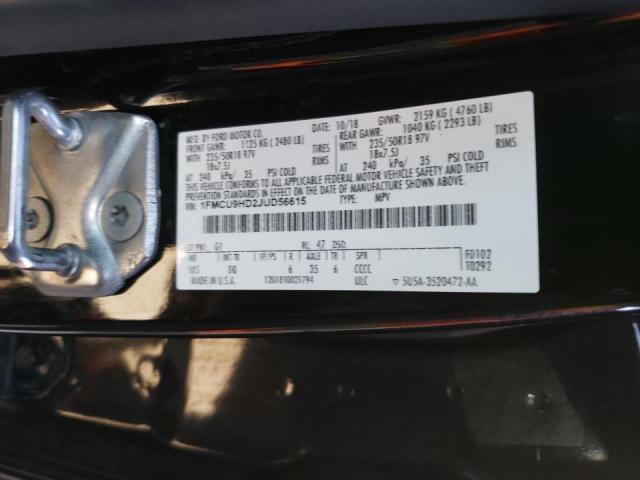 2018 FORD ESCAPE SEL - 1FMCU9HD2JUD56615