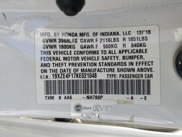 2019 HONDA INSIGHT LX 19XZE4F17KE021048