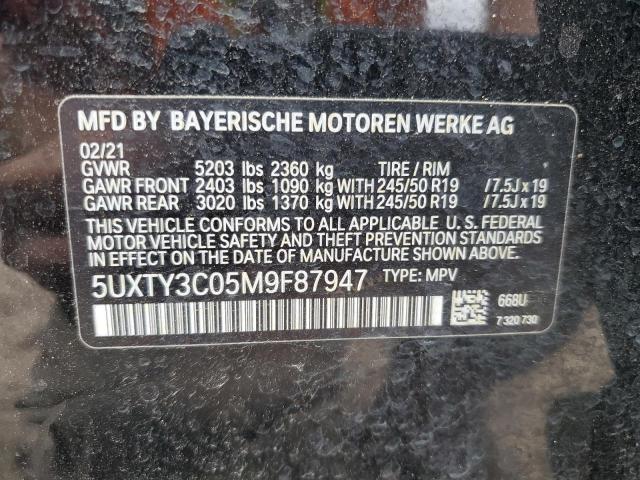 2021 BMW X3 SDRIVE3 - 5UXTY3C05M9F87947