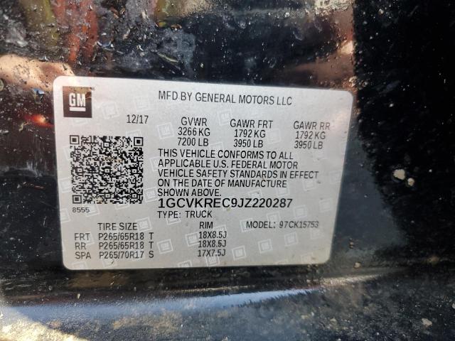 2018 CHEVROLET SILVERADO - 1GCVKREC9JZ220287