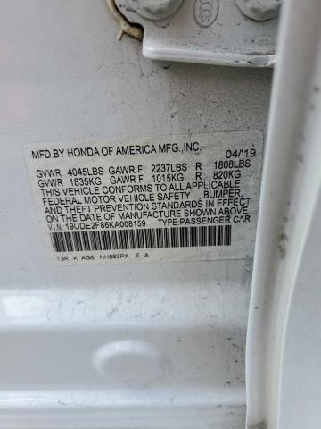 2019 ACURA ILX PREMIU 19UDE2F86KA008159