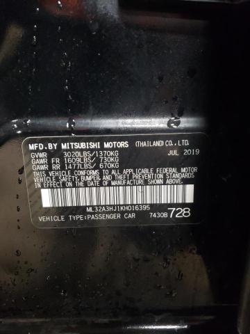 2019 MITSUBISHI MIRAGE ES - ML32A3HJ1KH016395