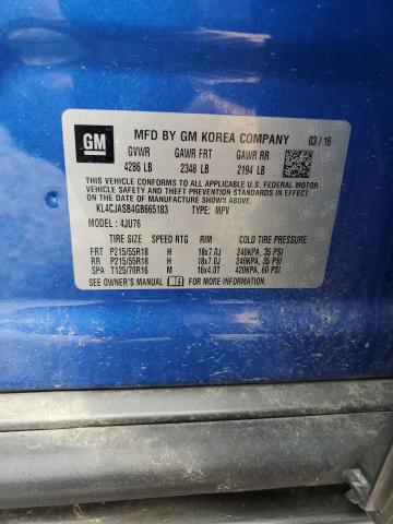 2016 BUICK ENCORE KL4CJASB4GB665183