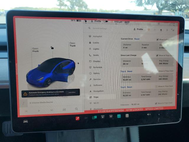 2023 TESLA MODEL 3 - 5YJ3E1EA1PF501464