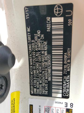 2018 TOYOTA C-HR NMTKHMBX2JR045151