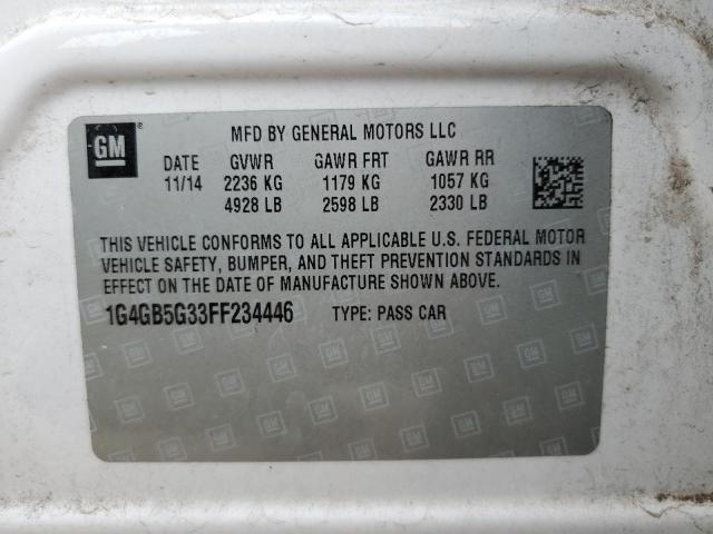 2015 BUICK LACROSSE - 1G4GB5G33FF234446