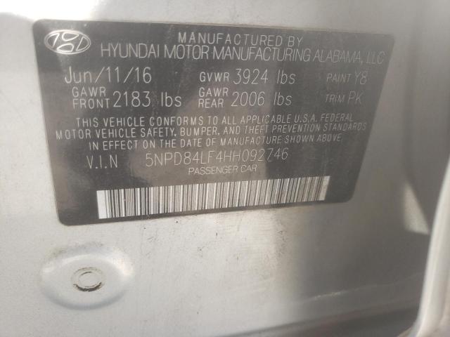 2017 HYUNDAI ELANTRA SE - 5NPD84LF4HH092746