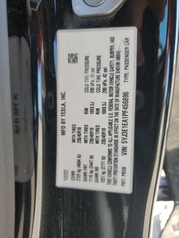 2023 TESLA MODEL 3 - 5YJ3E1EA1PF456896