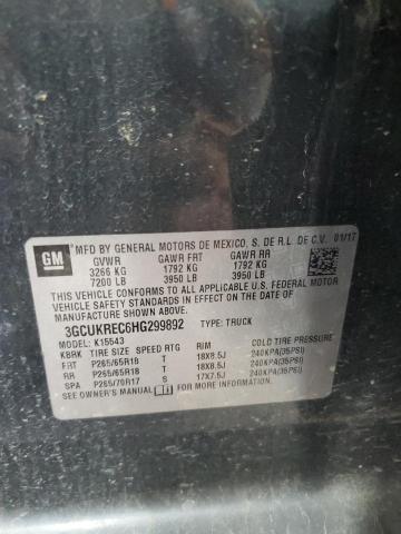 2017 CHEVROLET SILVERADO - 3GCUKREC6HG299892