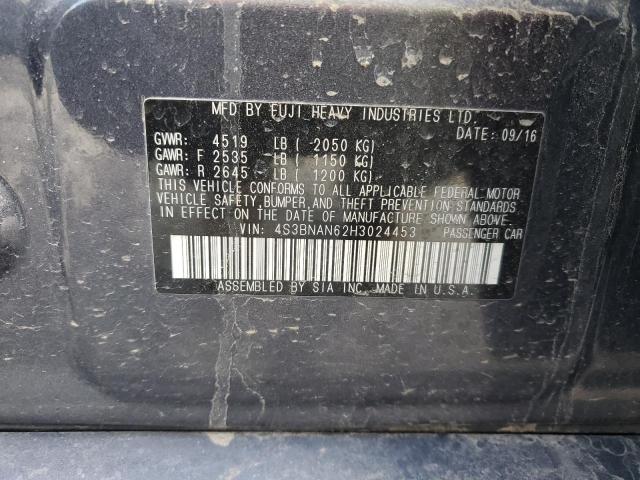 2017 SUBARU LEGACY 2.5 - 4S3BNAN62H3024453