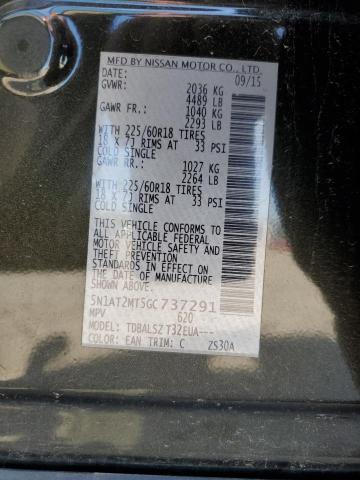 2016 NISSAN ROUGUE - 5N1AT2MT5GC737291