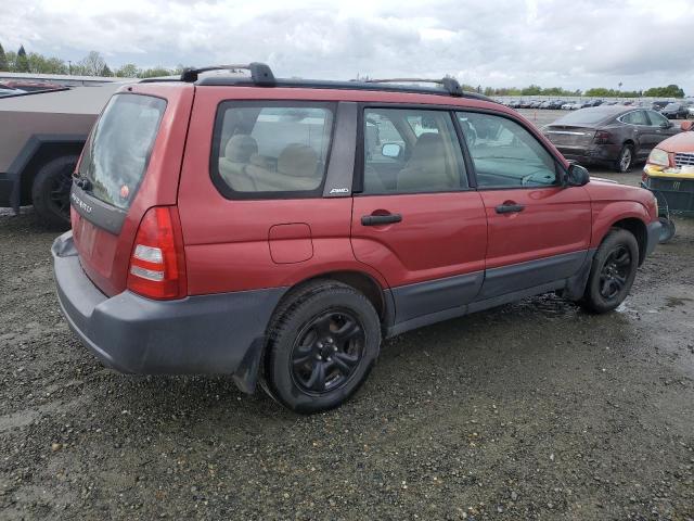 SUBARU FORESTER 2 2003 red  gas JF1SG63663H758525 photo #4