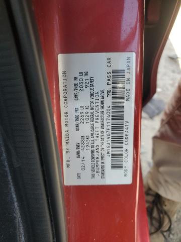 2015 MAZDA 6 TOURING - JM1GJ1V67F1174004