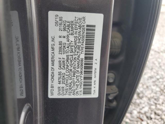 2019 HONDA ACCORD SPO - 1HGCV1F34KA096560