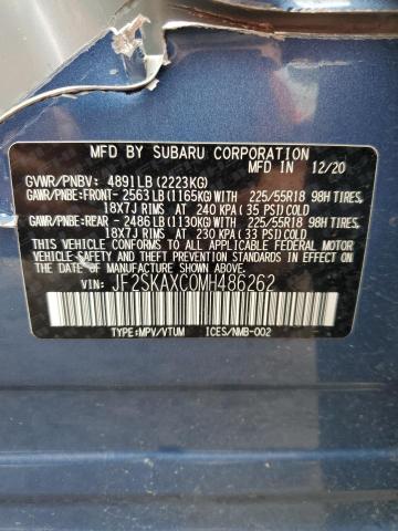 2021 SUBARU FORESTER T - JF2SKAXC0MH486262
