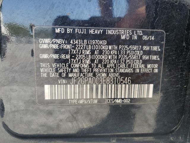 2014 SUBARU XV CROSSTR - JF2GPACC3E8310546