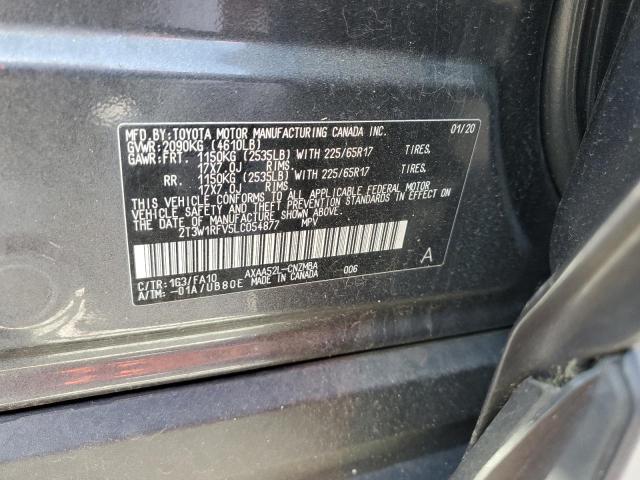 2020 TOYOTA RAV4 XLE - 2T3W1RFV5LC054877