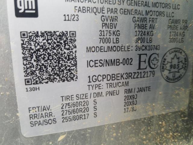2024 CHEVROLET SILVERADO - 1GCPDBEK3RZ212179