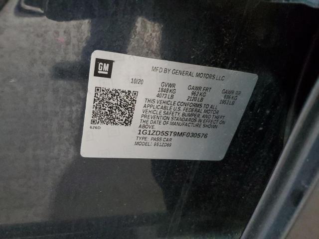 2021 CHEVROLET MALIBU LT - 1G1ZD5ST9MF030576