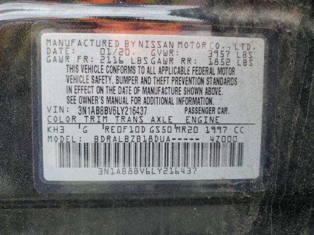 2020 NISSAN SENTRA S - 3N1AB8BV6LY216437