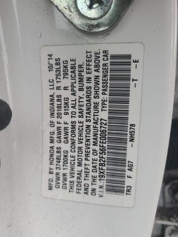 2015 HONDA CIVIC LX - 19XFB2F56FE006727