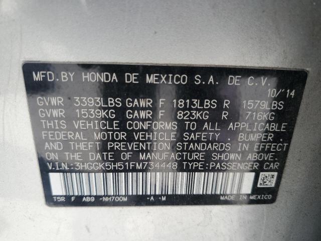 2015 HONDA FIT LX 3HGGK5H51FM734448