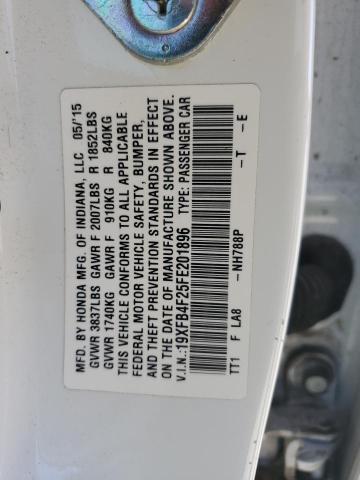 2015 HONDA CIVIC HYBR 19XFB4F25FE201896