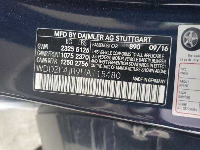 2017 MERCEDES-BENZ E 300 - WDDZF4JB9HA115480