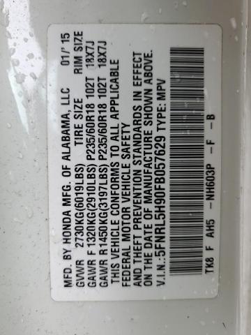 2015 HONDA ODYSSEY TO - 5FNRL5H90FB057629