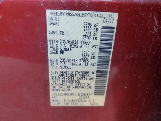 2017 NISSAN MURANO S - 5N1AZ2MH2HN160607