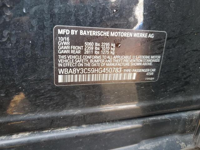 2017 BMW 340 XIGT WBA8Y3C59HG450783