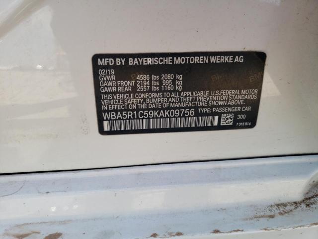 2019 BMW 330I - WBA5R1C59KAK09756