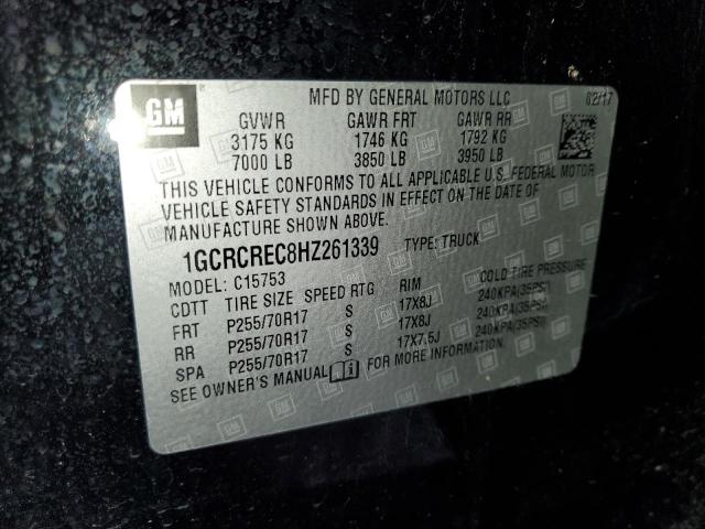 2017 CHEVROLET SILVERADO - 1GCRCREC8HZ261339