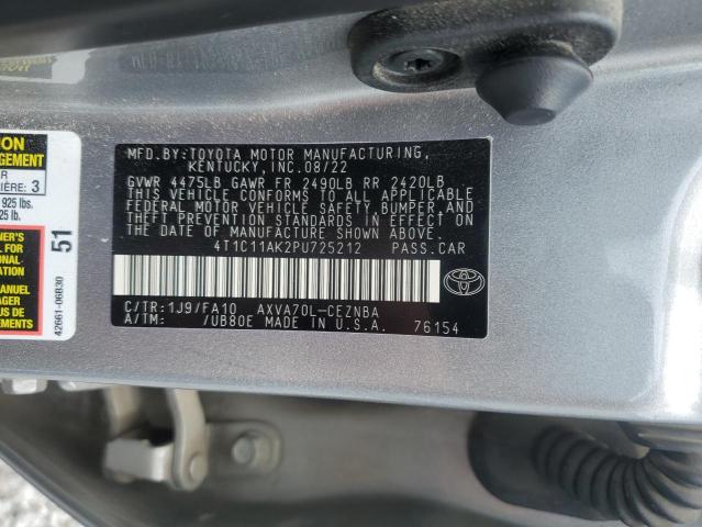 2023 TOYOTA CAMRY LE - 4T1C11AK2PU725212