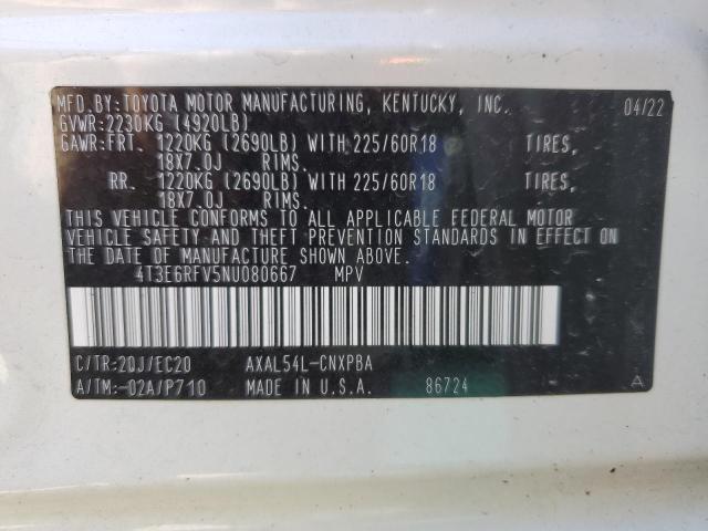 2022 TOYOTA RAV4 XSE - 4T3E6RFV5NU080667
