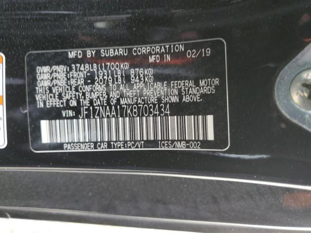 2019 TOYOTA 86 JF1ZNAA17K8703434