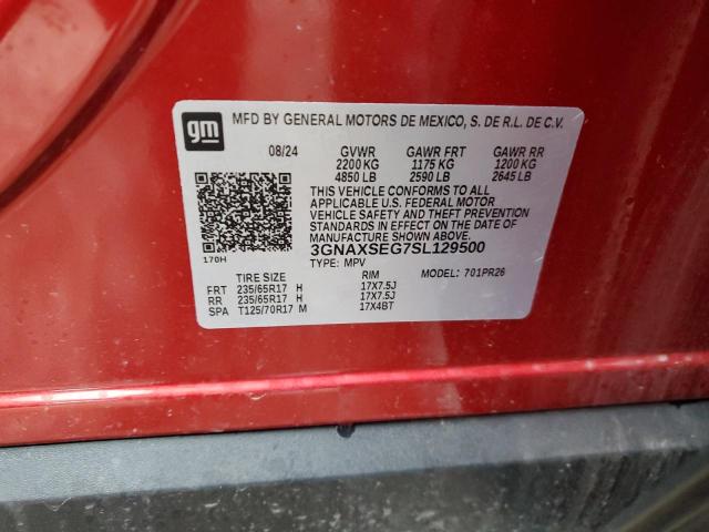 2025 CHEVROLET EQUINOX AC 3GNAXSEG7SL129500
